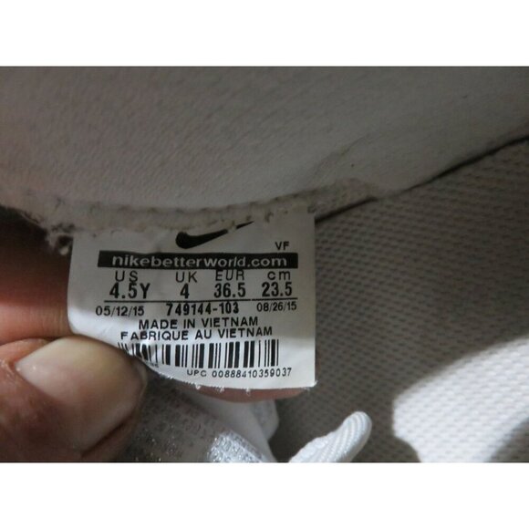 Nike Air Force 1 '07 LV8 White Croc Embossed Leather Low Top Sneakers 749144 103 - Picture 8 of 8